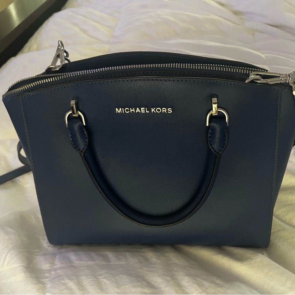 Blue Michael Kors Handbag